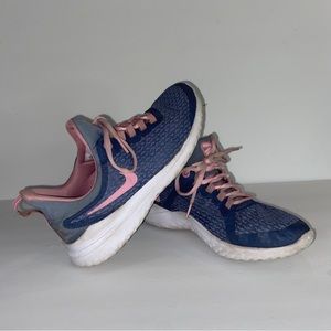 Nike Rival 1234 Light Blue with Pink Swoosh #AH3474-400 Size 5.5 Girls Youth